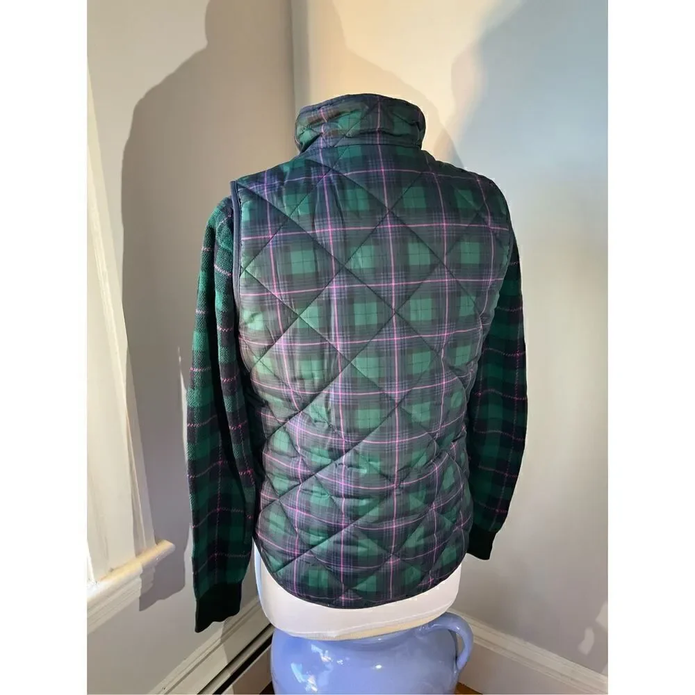 J Crew Factory Plaid Teddie Vest, Small. Heritage ralphlaurenchristmas preppy